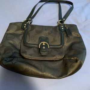 Green coach purse